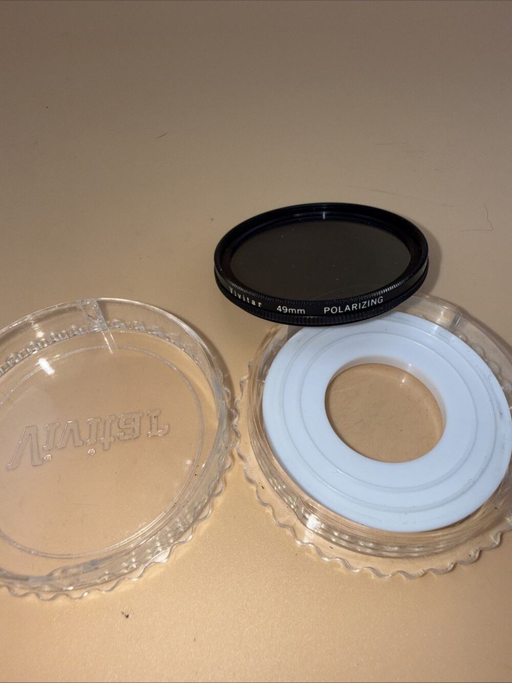 Vivitar 49mm PL Polar Filter Low Profile Thin linear polarizer W/case